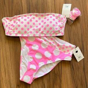 Pink Polka Dot Bikini Set
